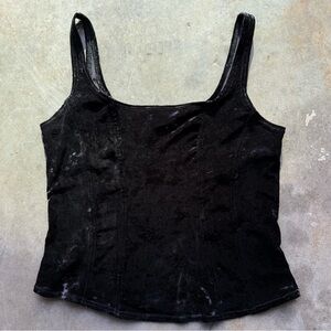 Arianne Velvet Top - Black